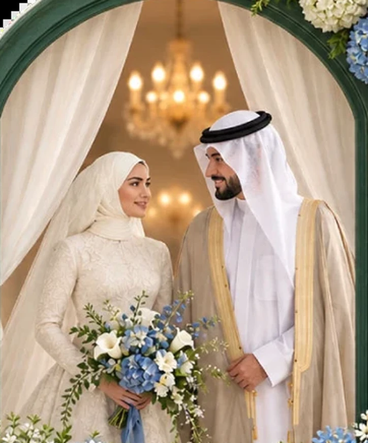 صورة العروسين